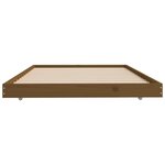 vidaXL Cadre de lit Marron miel 80x200 cm Bois de pin massif