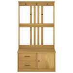 vidaXL Portemanteau SANDNES 87x40x159 5 cm bois massif pin