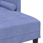 vidaXL Ensemble de Canapés Bleu jean 173 x 131 x 67 cm tissu