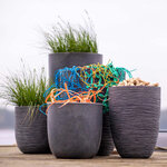 Capi Pot à fleurs Waste Rib 43x41 cm Gris