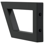 vidaXL Supports d'étagères pour lavabo 2 Pièces noir trapèze acier