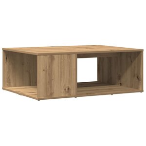 vidaXL Table basse chêne artisanal 90x67x33 cm bois d'ingénierie
