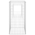 vidaXL Poteaux à panier de gabion 2 Pièces 50x50x100 cm Fer