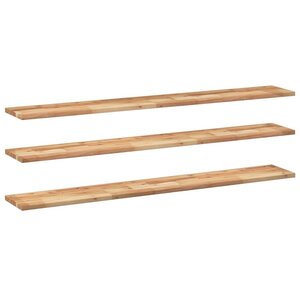vidaXL Étagères flottantes 3 Pièces 140x20x2 cm acacia massif à l'huile