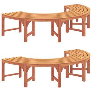 vidaXL Banc d'arbre 200 cm en bois solide d'eucalyptus