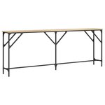 vidaXL Table console chêne sonoma 200x29x75 cm bois d'ingénierie