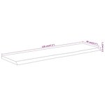 vidaXL Dessus de table 120x40x2 5 cm rectangulaire bois massif acacia