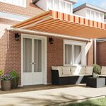 vidaXL Auvent Rétractable Jaune et Orange 500 × 350 cm