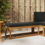 vidaXL Banc de jardin Bois d'Acacia Massif Naturel
