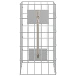 vidaXL Colonne Gabion avec Robinet 50x25x25 cm Acier Inoxydable