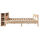 vidaXL Lit bibliothèque sans matelas 180x200 cm bois massif de pin