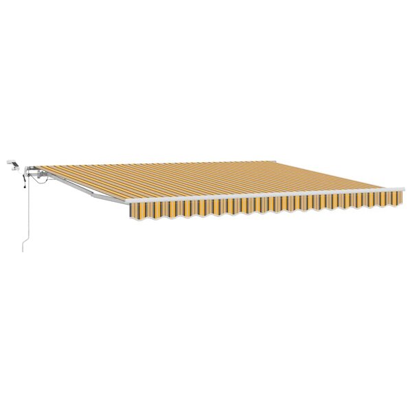 vidaXL Auvent Rétractable Multicolore 400 × 350 cm Tissu Métal