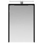 vidaXL Armoire Miroir de Salle de Bain Chêne noir 43 x 16 x 62.5 cm