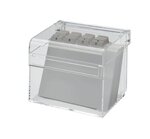 Boîte à fiches Acrylique Transparent A7 avec intercalaires MAUL