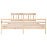 vidaXL Cadre de lit Bois massif 200x200 cm