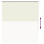 vidaXL Store enrouleur occultant blanc cassé 130x175 cm largeur tissu