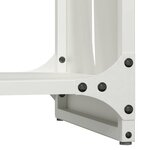 vidaXL Portant de bois chauffage blanc 40x30x80 cm