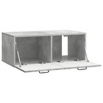 vidaXL Meuble TV mural Gris béton 78 5 x 41 x 30 cm Bois d'ingénierie