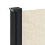 vidaXL Auvent latéral rétractable crème 140x500 cm