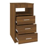vidaXL Armoire à tiroirs Chêne marron 40x50x76 cm Bois d'ingénierie