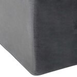 vidaXL Coussin pour jambes Gris 68 x 40 x 18 cm