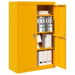 vidaXL Armoire de rangement 2 Pièces Jaune moutarde 90 x 40 x 140 cm