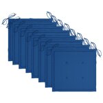 vidaXL Chaises pliables de jardin lot de 8 avec coussins Bois d'acacia