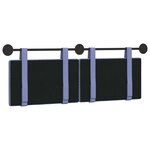 vidaXL Tête de lit suspendue Bleu denim Tissu