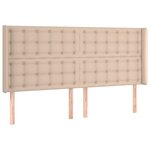 vidaXL Sommier à lattes de lit matelas LED Cappuccino 180x200 cm