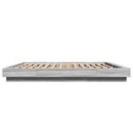 vidaXL Cadre de lit sonoma gris 180x200 cm bois d'ingénierie