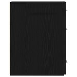 Meuble de pharmacie vidaXL en chêne noir 20x45 5x60 cm en bois d'ingénierie