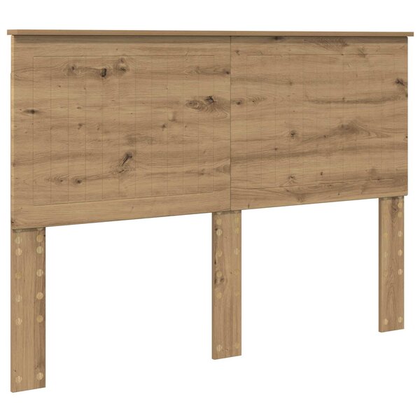 vidaXL Tête de lit Chêne artisanal 140 cm Bois d'ingénierie