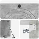 vidaXL Meuble TV mural Gris béton 99 x 41 x 30 cm Bois d'ingénierie