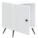 vidaXL Cabinet de chevet 2 Pièces Blanc 43 x 34 5 x 50 cm