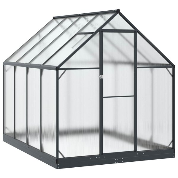vidaXL Serre de jardin avec porte Anthracite 183 5 x 243 5 x 207 cm