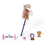 Zapf Creation 837375 - Baby born Set de cheval à baton 43 cm