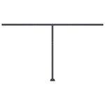 vidaXL Auvent manuel rétractable avec LED 400x300 cm Crème