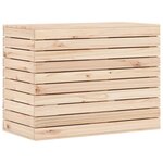 vidaXL Panier à linge 88 5x44x66 cm bois massif de pin