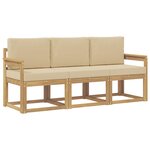 vidaXL Ensemble de canapés d'extérieur 3 pc