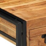 vidaXL Table d'appoint 40 x 40 x 50 cm Bois d'Acacia Massif