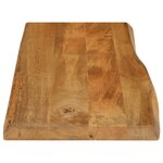 vidaXL Dessus de table 90x40x2 5 cm bord vivant bois massif manguier