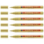 Marqueur Peinture 751 Or Pointe Ronde 1-2 mm x 6 EDDING