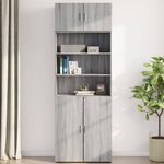 vidaXL Armoire murale sonoma gris 80x42 5x40 cm bois d'ingénierie