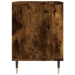 vidaXL Table de chevet chêne fumé 40x35x50 cm bois d’ingénierie