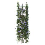 vidaXL Cage à tomates 2 Pièces 116 cm acier et PP