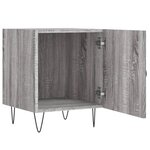 vidaXL Table de chevet sonoma gris 40x40x50 cm bois d'ingénierie