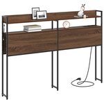 vidaXL Tête de lit avec étagère Chêne marron 120 cm Bois d'ingénierie