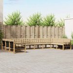 vidaXL Ensemble de canapés d'extérieur 10 Pièces Blanc et Beige