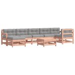 vidaXL Salon de jardin 8 Pièces avec coussins bois massif douglas