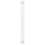 vidaXL Pieds de table à manger Blanc 2 pièces 90 x (72-73) cm Acier